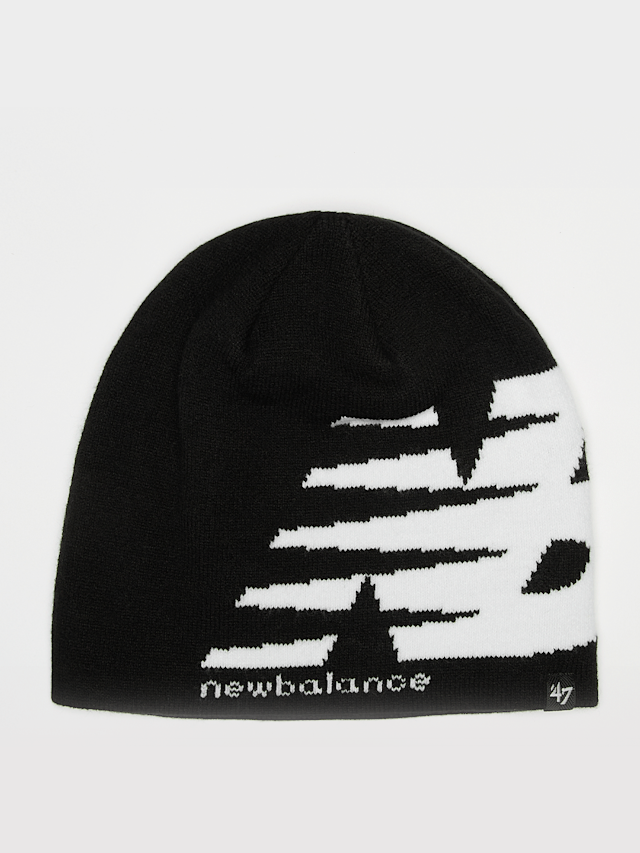New Balance, Tubular Jacquard Beanie, zwart, Afbeelding 1 van 3