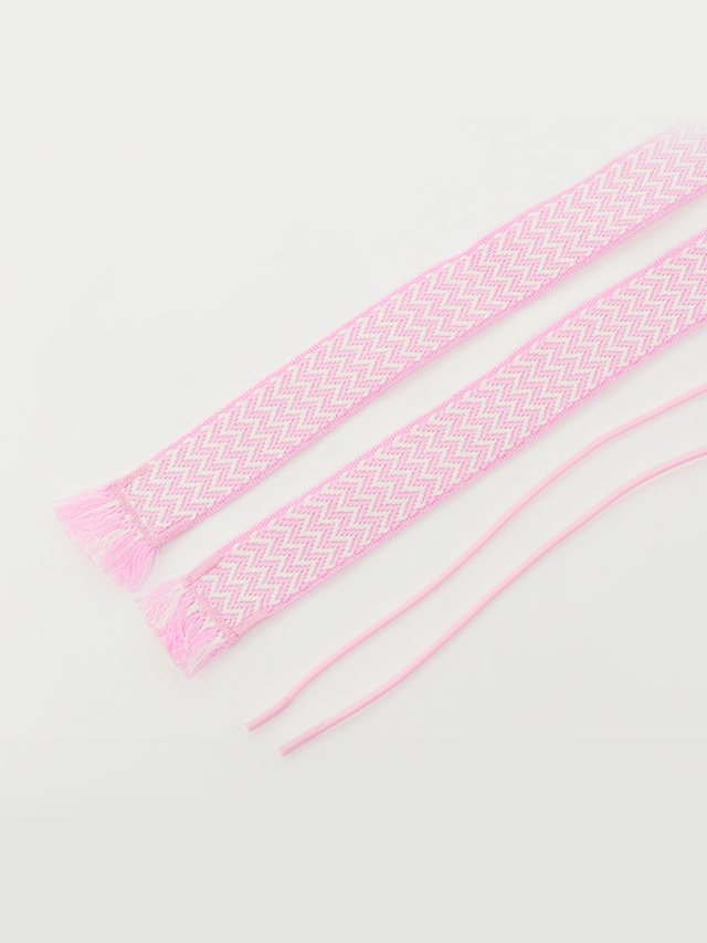 BAGGY, Tape Laces 100cm, light pink, Image 2 of 2