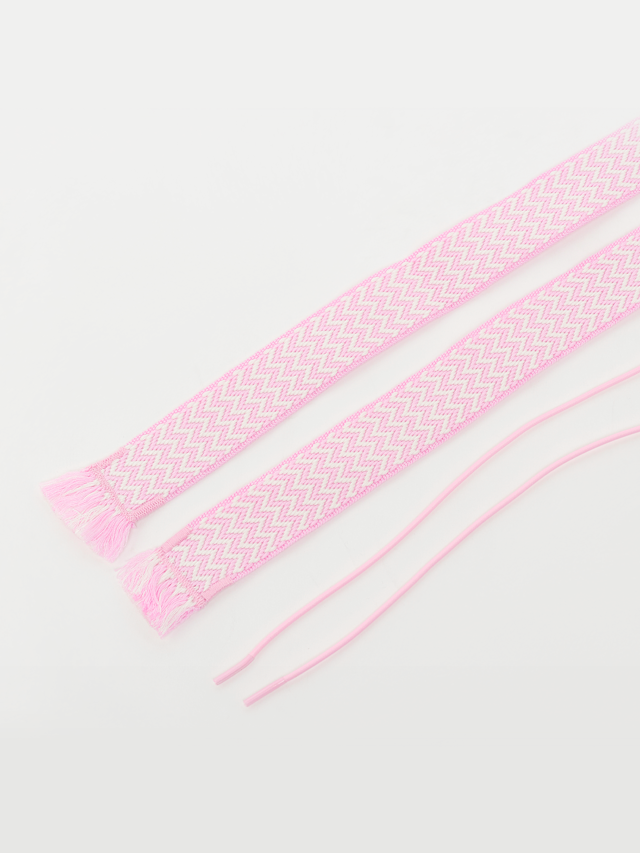 BAGGY, Tape Laces 120cm, Pink, Image 2 of 2