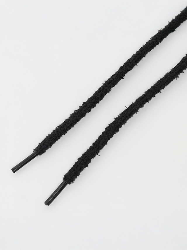 BAGGY, Round Fuzzy Laces 120cm, black, Image 2 of 2