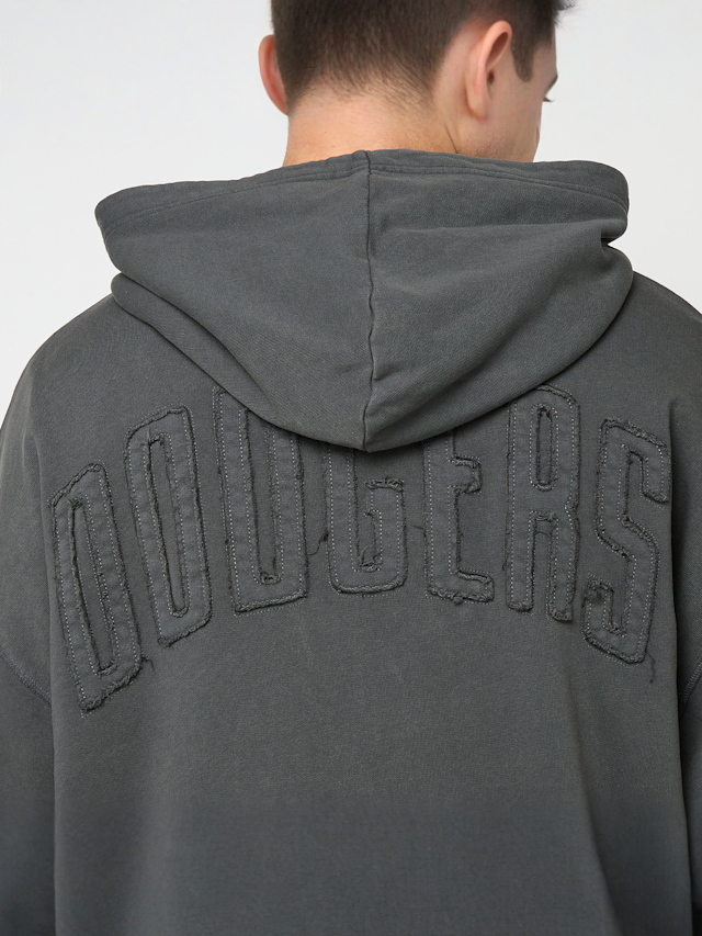 New Era, MLB Washed Fullzip Hoodie Los Angeles Dodgers, grey, Image 4 of 5