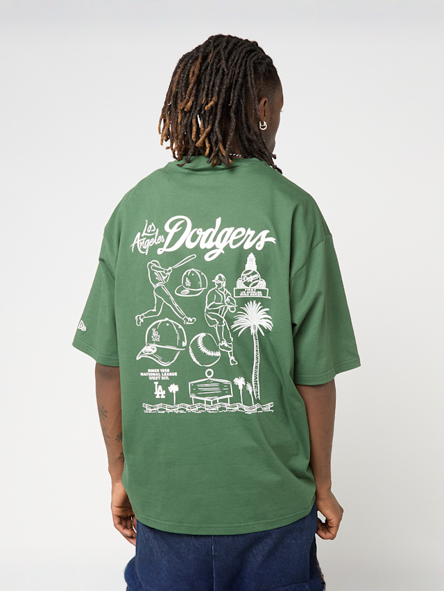 New Era, MLB Baseball Graphic Os Tee Los Angeles Dodgers Cig, green, Image 1 of 6