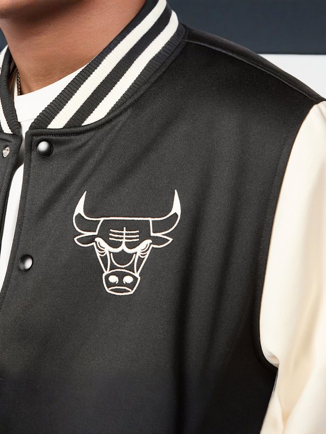 New Era, Bomber Jacket Chicago Bulls, black, Image 3 of 6