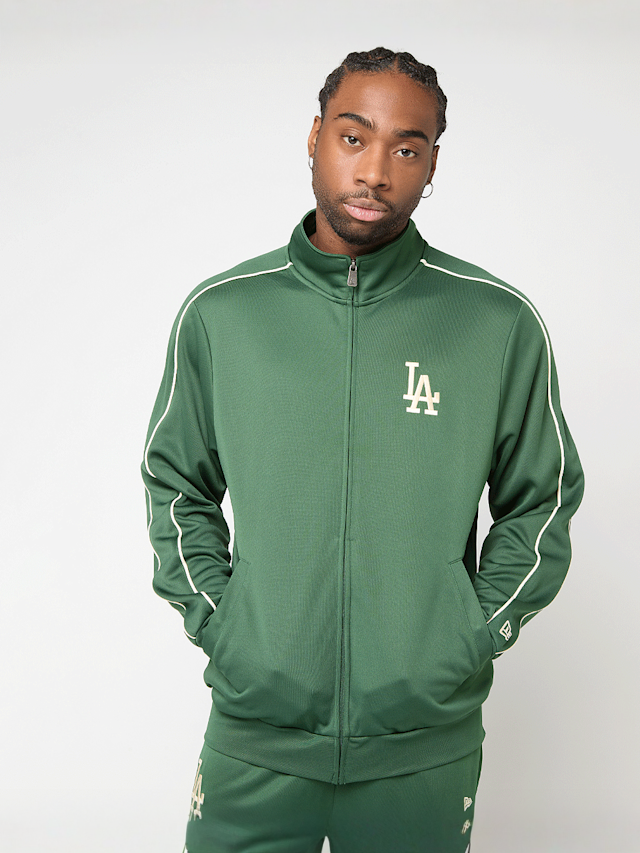 New Era, MLB Piping Track Top Los Angeles Dodgers, green, Image 1 of 6