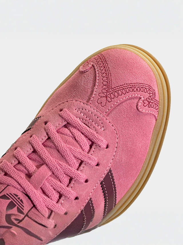 adidas Originals, Gazelle Bold W ash green/off white/gum 2, light pink, Image 7 of 8