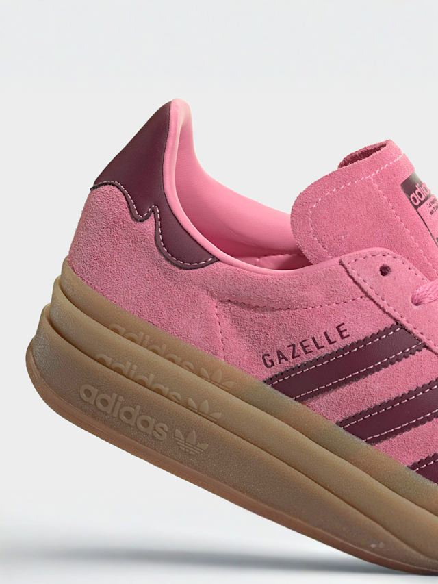 adidas Originals, Gazelle Bold W ash green/off white/gum 2, light pink, Image 8 of 8