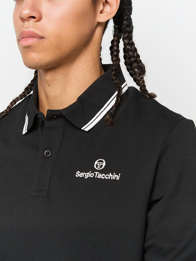 Sergio Tacchini, Reed Polo, black, Image 3 of 4
