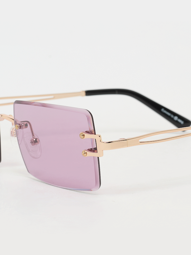Karl Kani, Frameless Sunglasses, light pink, Image 3 of 4