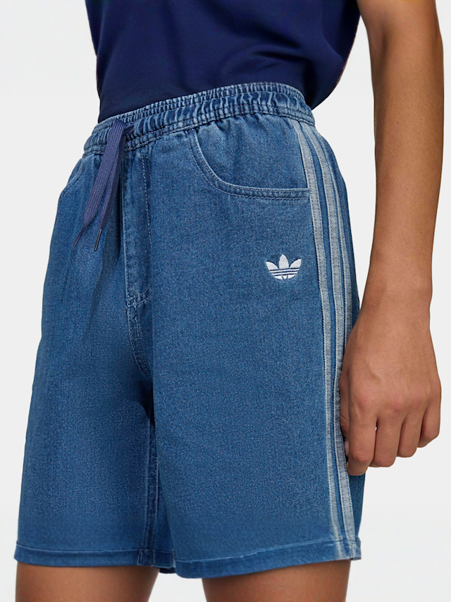 adidas Originals, Denim Jorts, blue, Image 3 of 5