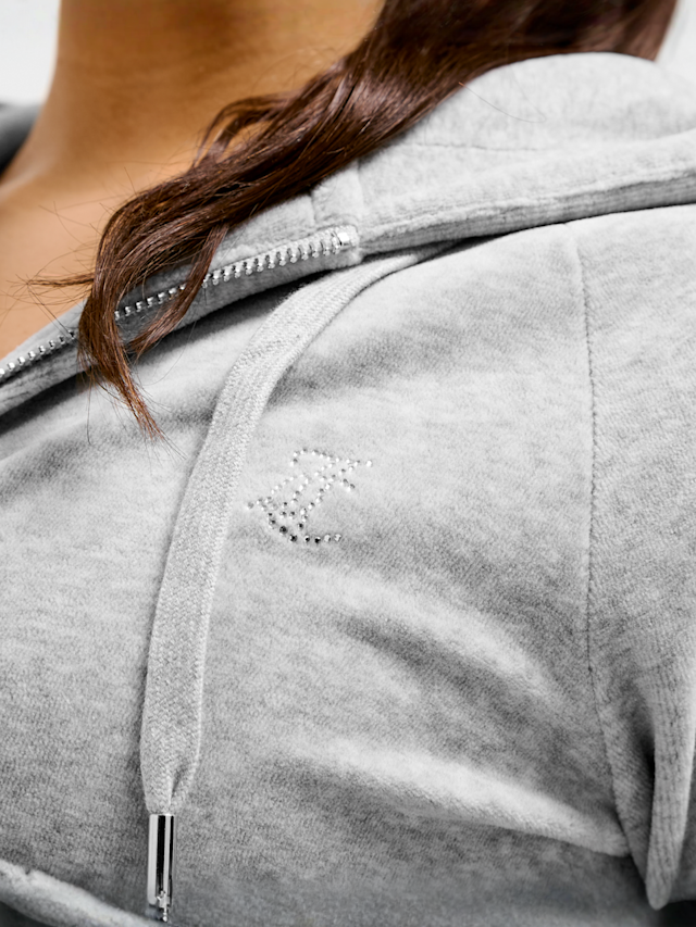 Juicy Couture, Madison Hoodie, grey, Image 3 of 4