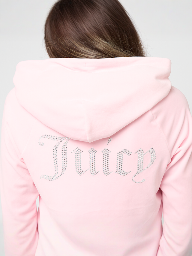 Juicy Couture, MADISON HOODIE ALMOND BLOSSOM, light pink, Image 4 of 5