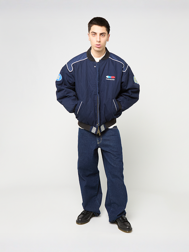 Prohibited, Racetrack Jacket, blue, Image 7 of 7
