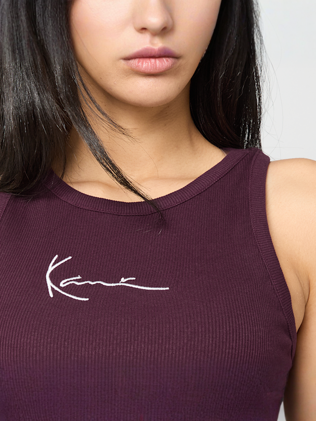 Karl Kani, Small Signature Essential Racer Rib Top, purple, Image 3 of 4