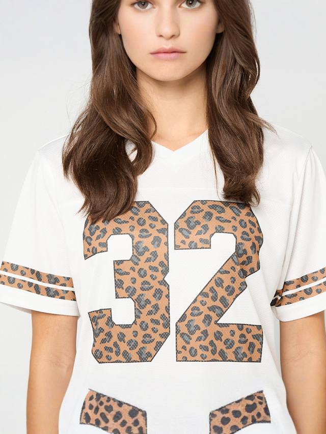 Decibel, Leo Football Jersey, white, Image 3 of 5