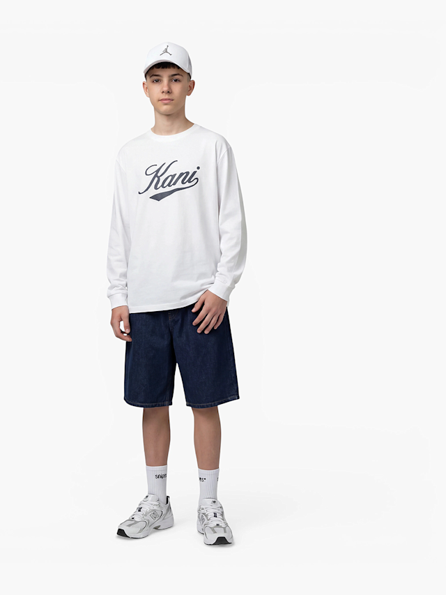 Karl Kani, Cursive Varsity Longsleeve Junior, white, Image 4 of 4