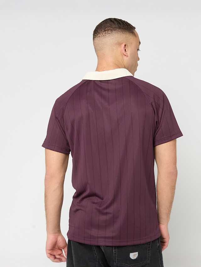 Karl Kani, Heritage Emblem Shadow Pinstripe Soccer Jersey, red, Image 2 of 4