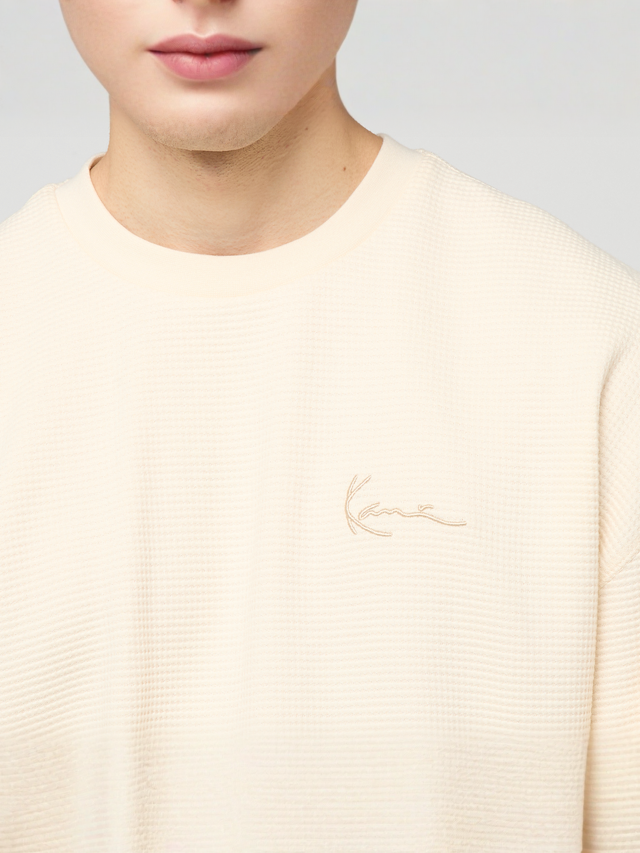 Karl Kani, Signature  Waffle Longsleeve, white, Image 3 of 4