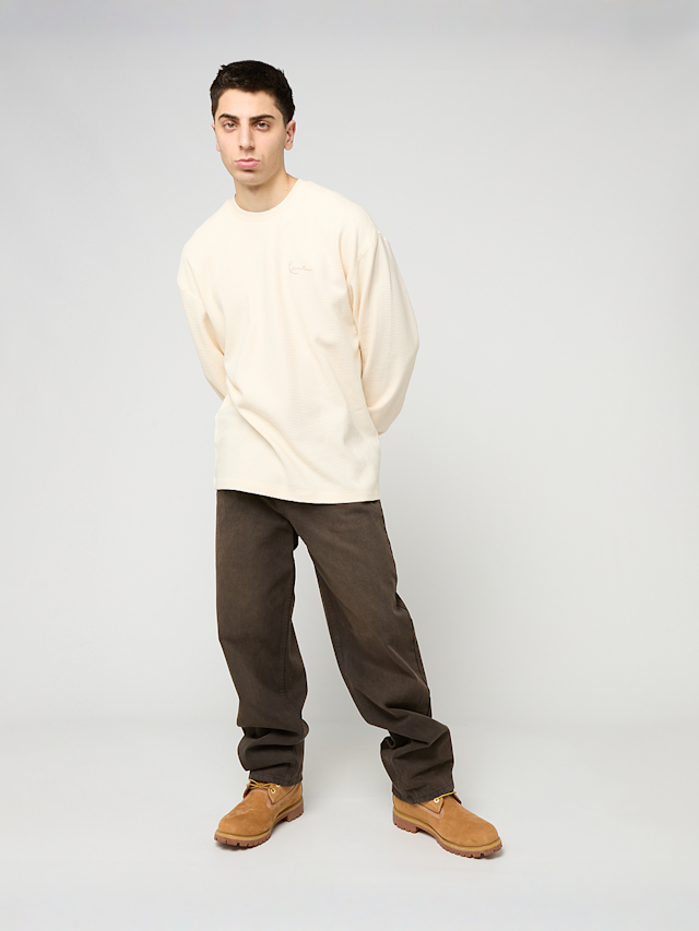 Karl Kani, Signature  Waffle Longsleeve, white, Image 4 of 4