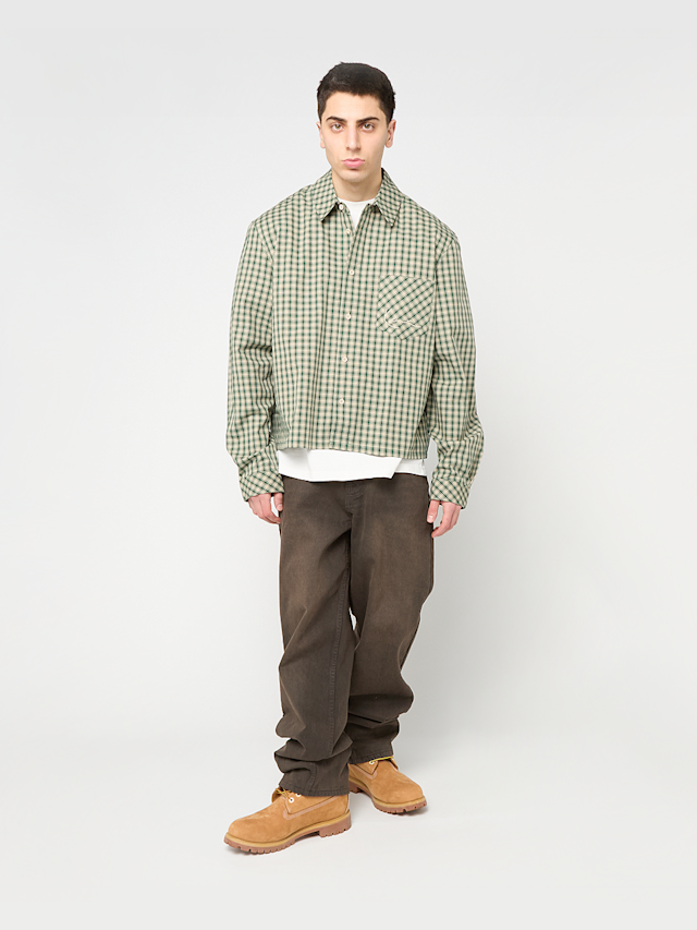 Karl Kani, Signature Check Boxy Shirt, green, Image 4 of 4