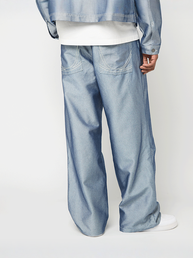 Karl Kani, OG Silver Relaxed Baggy Jeans, silver, Image 2 of 5