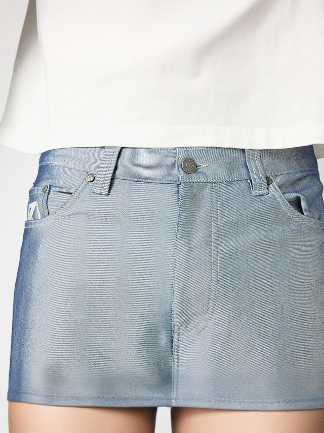 Karl Kani, OG Silver Relaxed Baggy Jeans, silver, Image 3 of 5