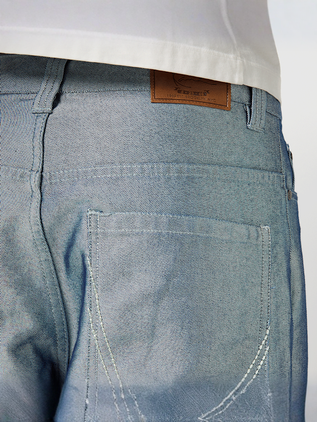 Karl Kani, OG Silver Relaxed Baggy Jeans, silver, Image 4 of 5