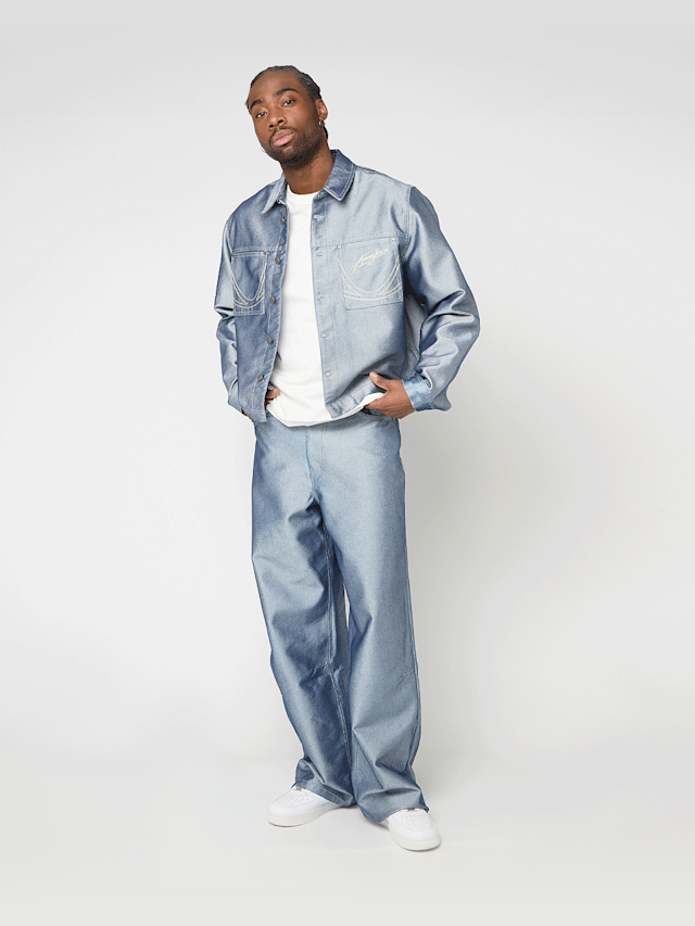 Karl Kani, OG Silver Relaxed Baggy Jeans, silver, Image 5 of 5