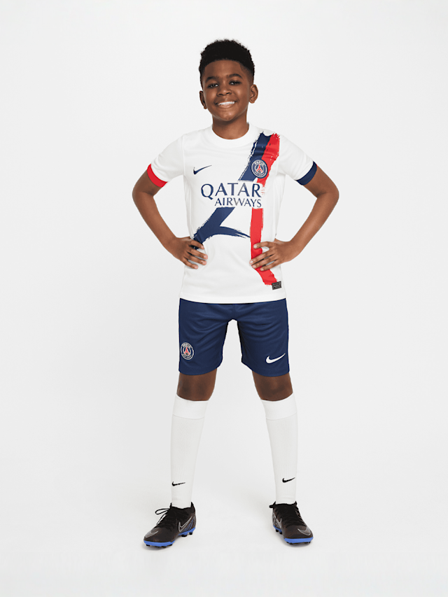 Nike, Dembélé / No. 10 / Paris Saint-Germain Nike Kids Away Stadium 2024/25, white, Image 8 of 8