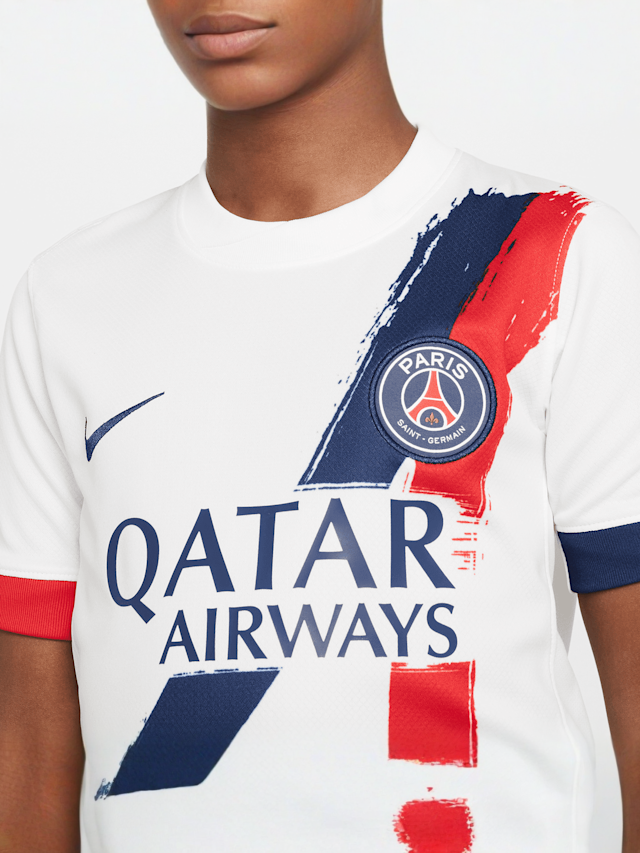 Nike, Kvaratskhelia / No. 7 / Paris Saint-Germain Nike Kids Away Stadium 2024/25, white, Image 4 of 8