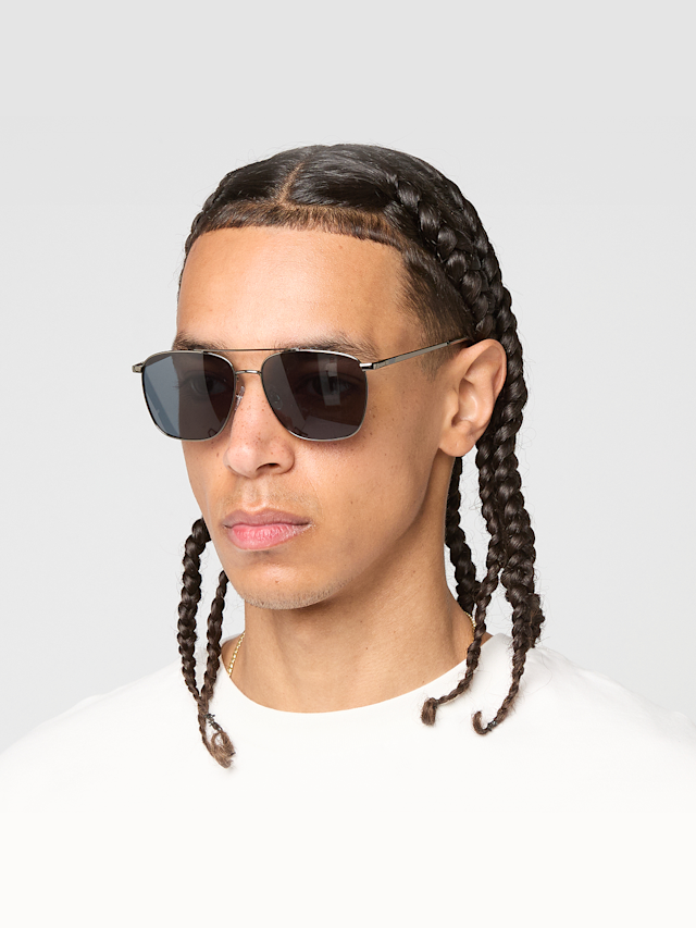 SNIPES, Round Aviator Sunglasses, black, Image 1 of 5