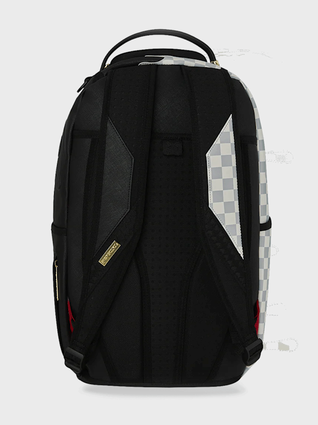 SPRAYGROUND, Cream Check Side Drip Backpack, grey, Image 4 of 8