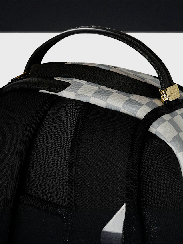 SPRAYGROUND, Cream Check Side Drip Backpack, grey, Image 7 of 8