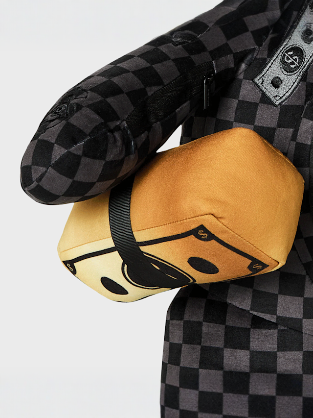 SPRAYGROUND, Gold Floral Remix Moneybear Backpack, black, Image 5 of 7