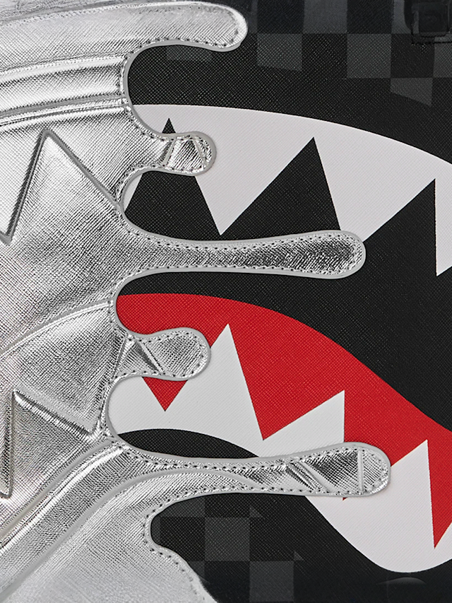 SPRAYGROUND, Silver Side Drip Backpack, silver, Image 9 of 9
