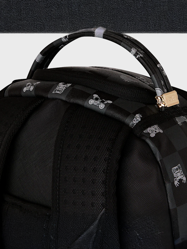 SPRAYGROUND, Gray Peeking Character Check Backpack, grey, Image 7 of 8