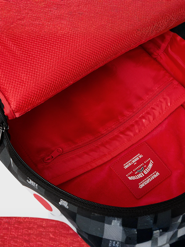 SPRAYGROUND, Gray Peeking Character Check Backpack, grey, Image 8 of 8