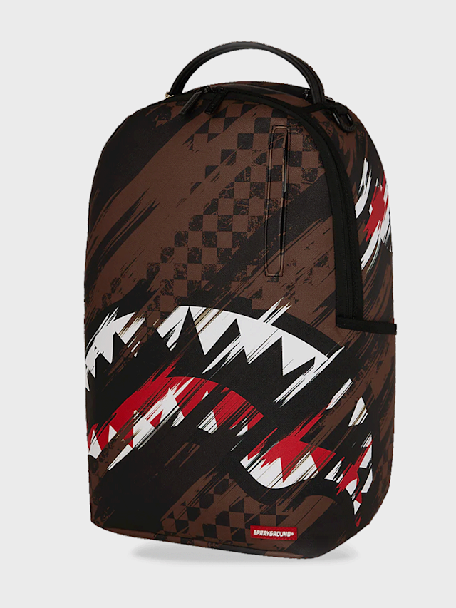 SPRAYGROUND, Smeared Grunge Backpack, brown, Image 3 of 8