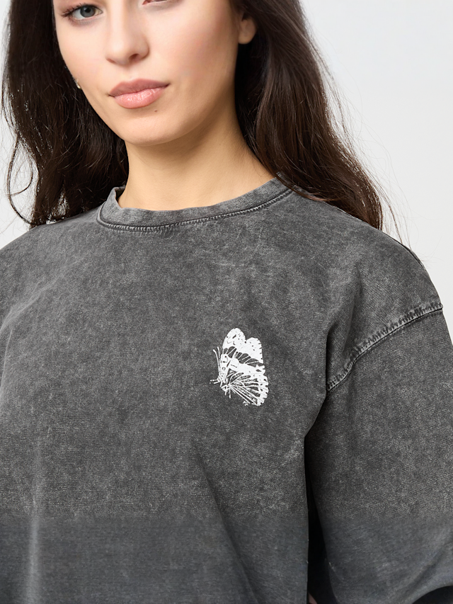 Felicious, Cropped destroyed Tee, grijs, Afbeelding 3 van 5