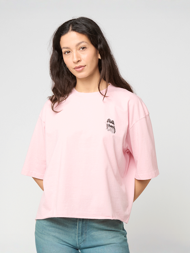 Felicious, Cropped destroyed Tee, light pink, Image 2 of 5