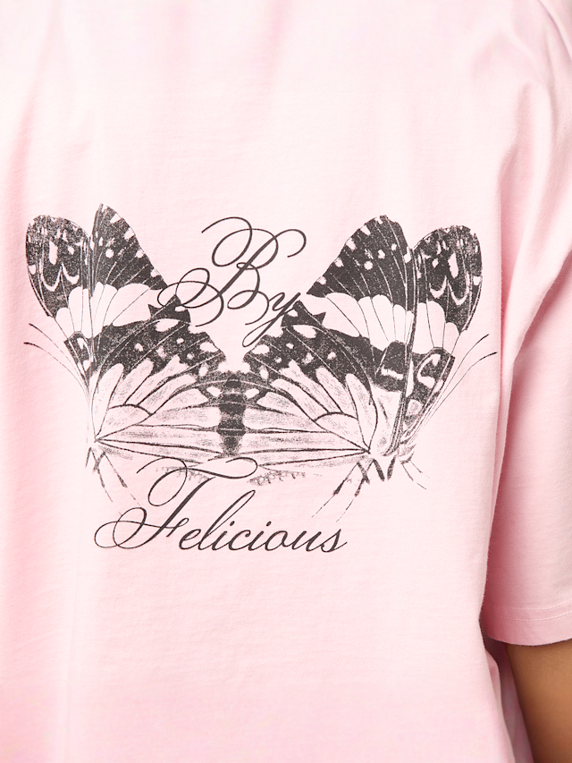 Felicious, Cropped destroyed Tee, Pink, Image 4 of 5