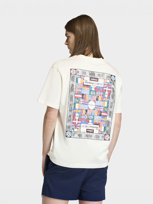 adidas Originals, Archive Country Flag Tee Shirt, beige, Image 1 of 6