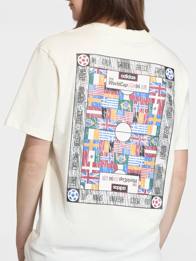 adidas Originals, Archive Country Flag Tee Shirt, beige, Image 5 of 6