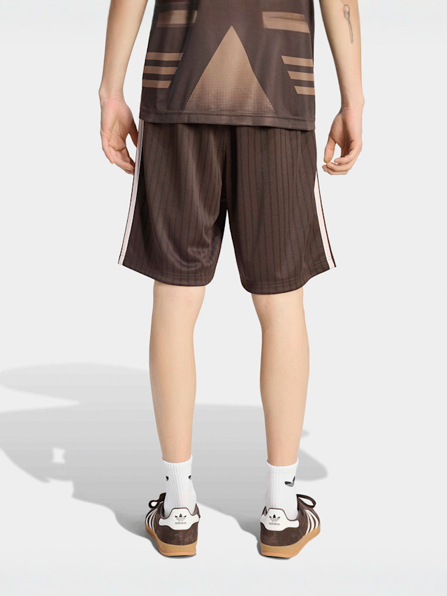 adidas Originals, Firebird Engineered Stripes Shorts, brown, Image 2 of 5