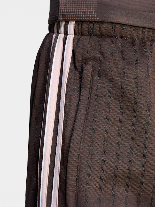 adidas Originals, Firebird Engineered Stripes Shorts, brown, Image 4 of 5