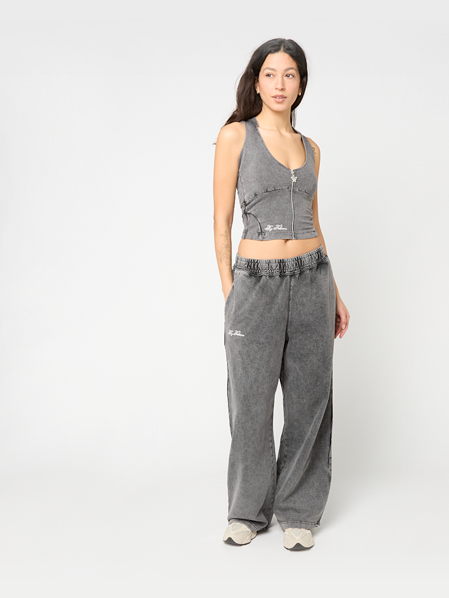 Felicious, Washed Sweat Vest, grijs, Afbeelding 4 van 4