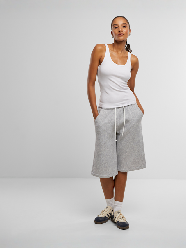 Urban Classics, Ladies Sweat Jorts, grey, Image 4 of 4