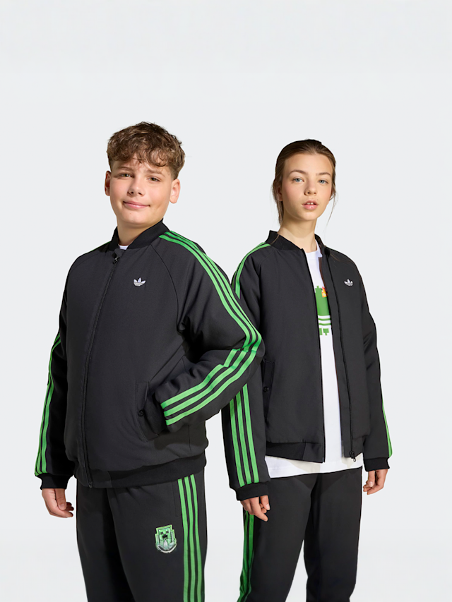adidas Originals, adidas x Minecraft Jacket, zwart, Afbeelding 2 van 5