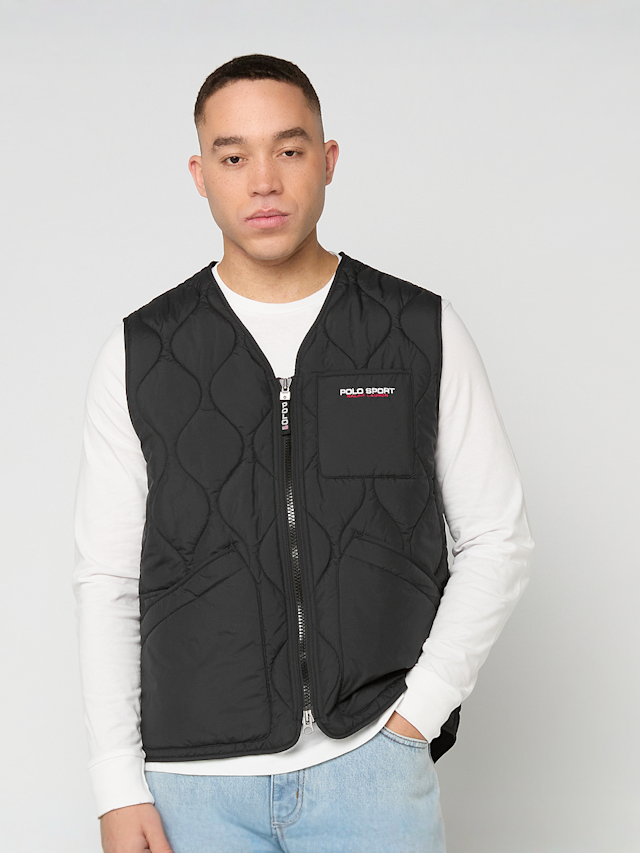 Polo Ralph Lauren, Woven-Vest, black, Image 1 of 5