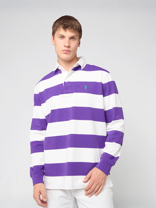 Polo Ralph Lauren, Longsleeve Rugby Knit, purple, Image 1 of 4