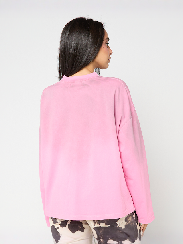 Another Cotton Lab, Another Vintage Logo Washed Longsleeve, Pink, Image 2 of 4